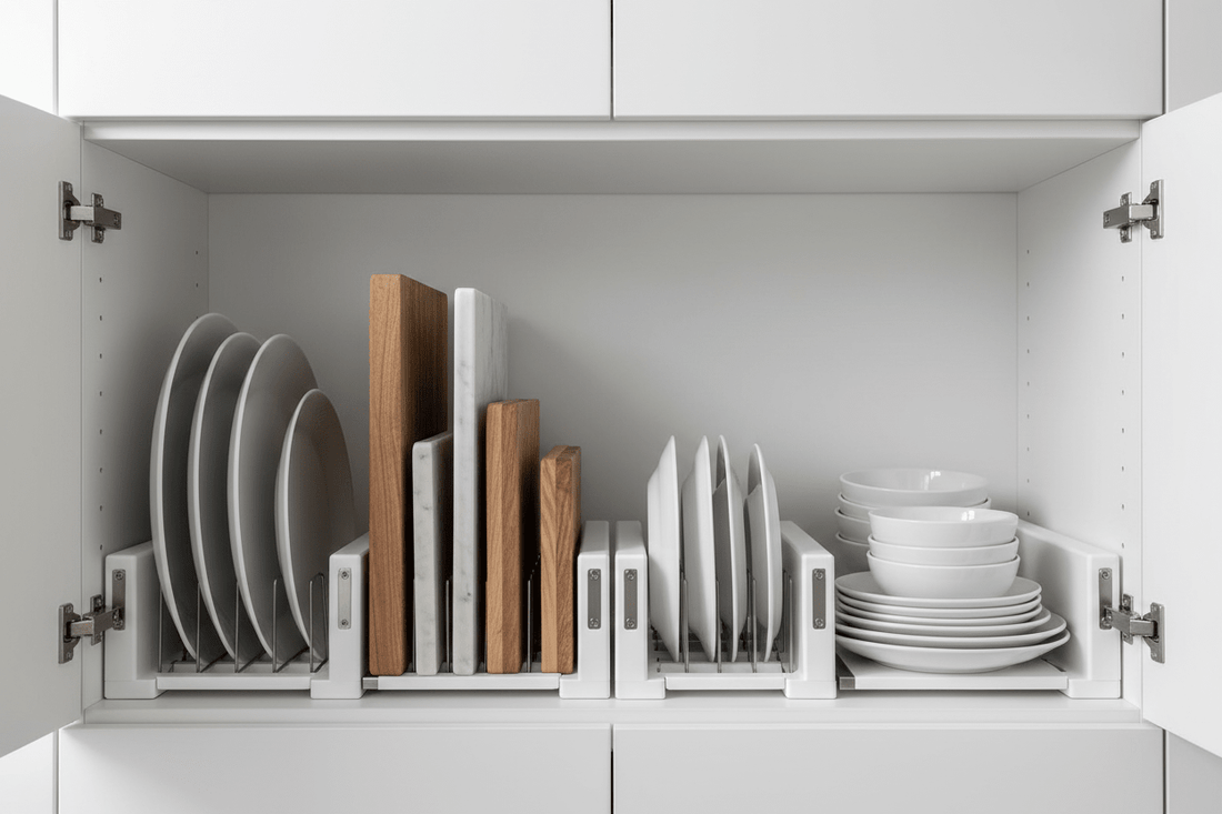 Why Your Kitchen Cabinet Needs a Shelf Divider Right Now - Simplicity Shoppe