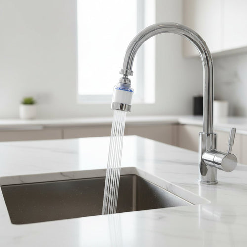 360° Rotating Faucet Filter – Reduces Chlorine & Metals - Simplicity Shoppe