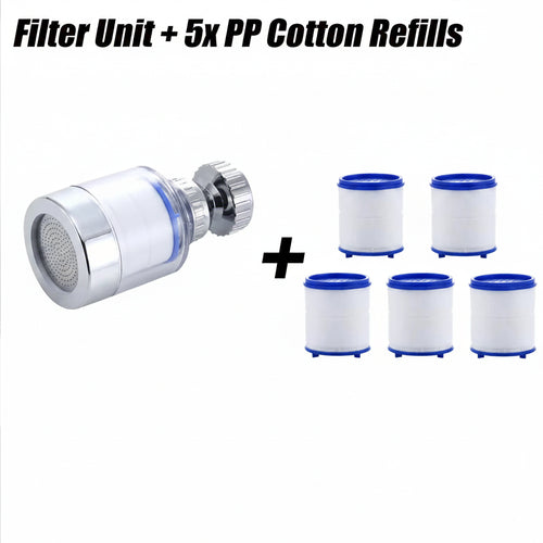 Filter bubbler set with components labeled on a white background