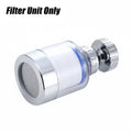 Chrome filter bubbler on a white background with text indicating quantity.