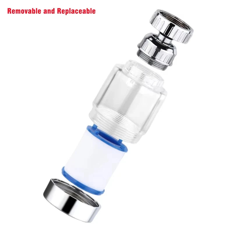 360° Rotating Faucet Filter – Removes Chlorine & Metals