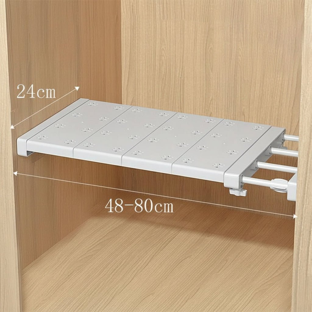 Expandable Shelf Divider — Punch-Free Retractable Organizer - Simplicity Shoppe