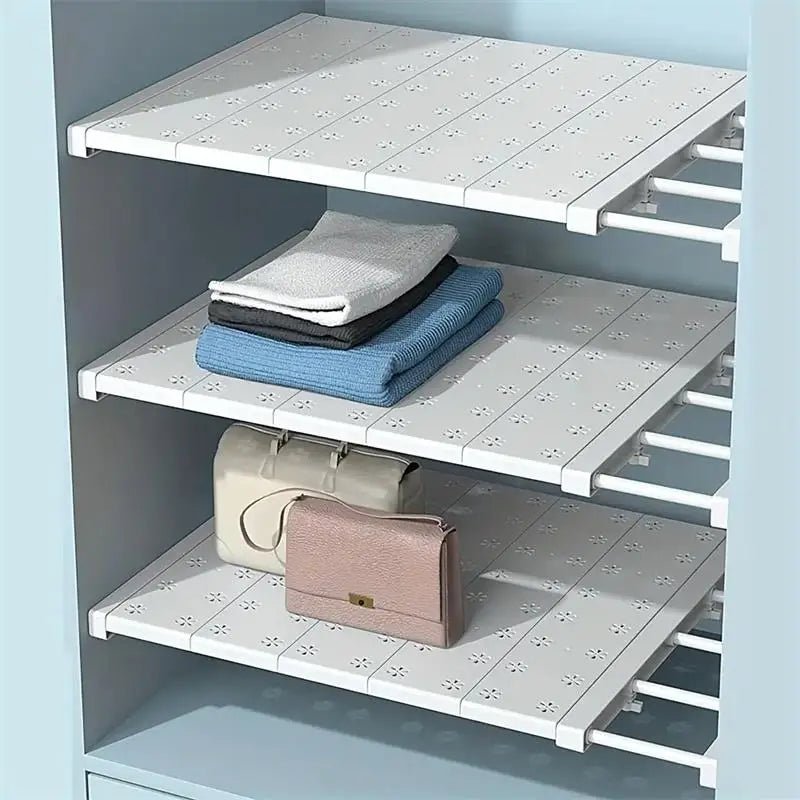 Expandable Shelf Divider — Punch-Free Retractable Organizer - Simplicity Shoppe