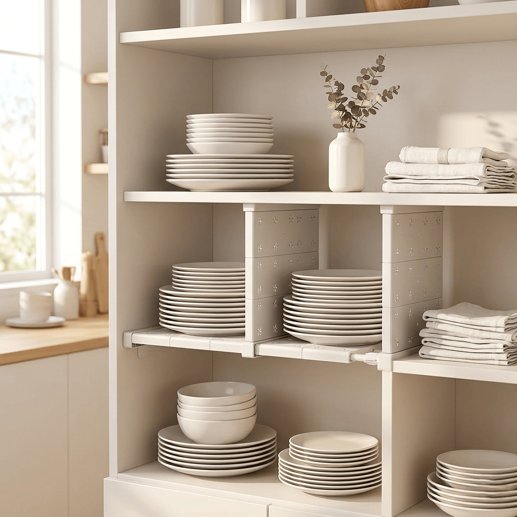 Expandable Shelf Divider — Punch-Free Retractable Organizer - Simplicity Shoppe