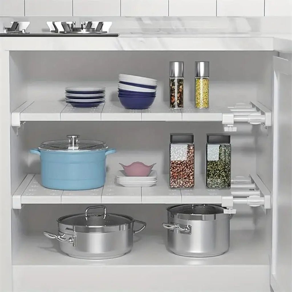 Expandable Shelf Divider — Punch-Free Retractable Organizer - Simplicity Shoppe