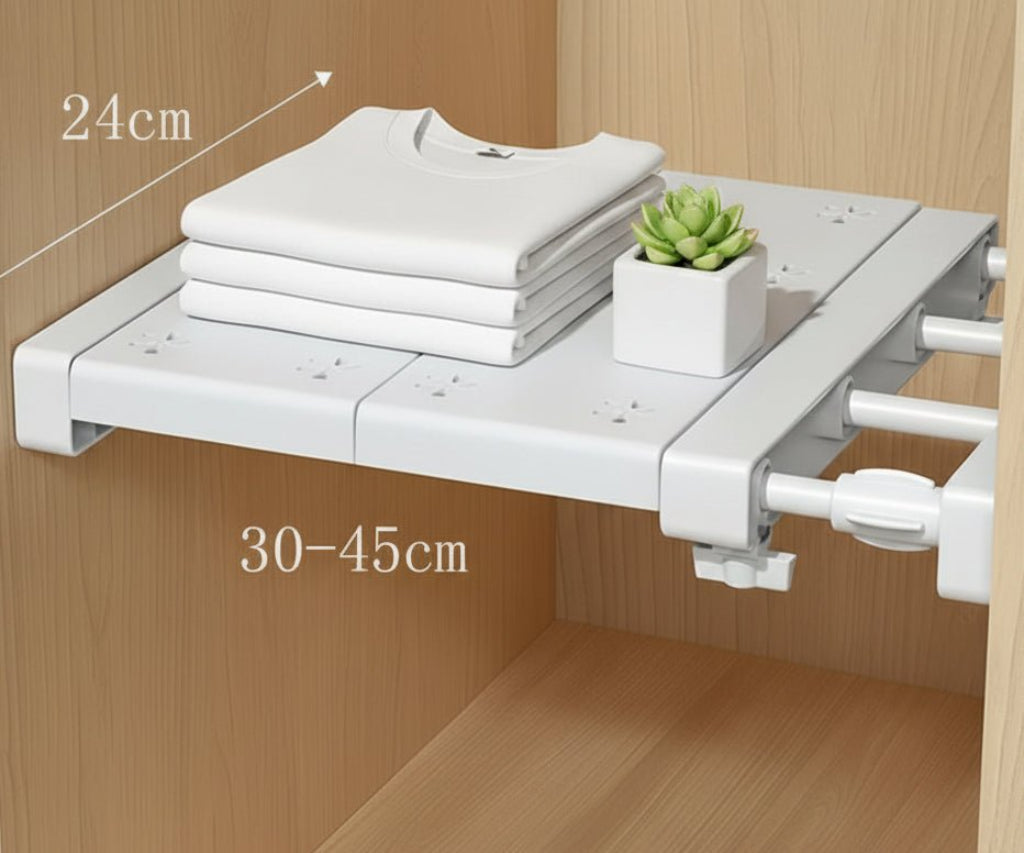 Expandable Shelf Divider — Punch-Free Retractable Organizer - Simplicity Shoppe