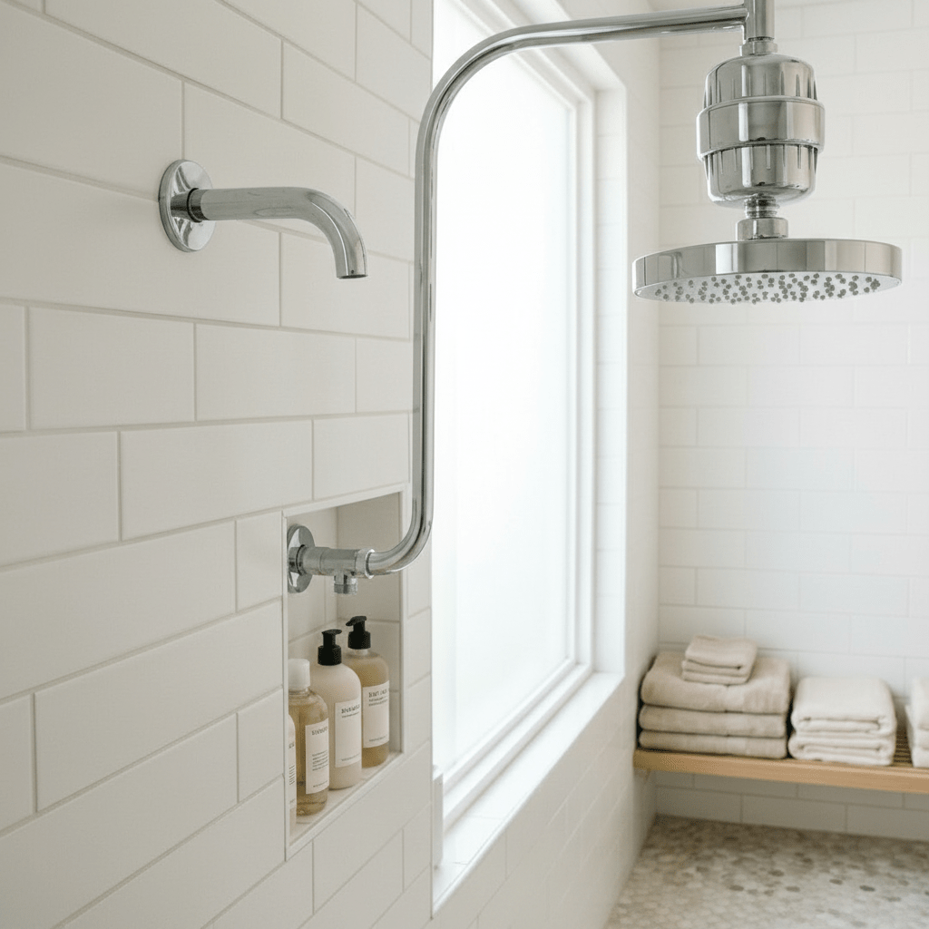 Shower Head Filter – Reduces Chlorine & Fluoride - Simplicity Shoppe